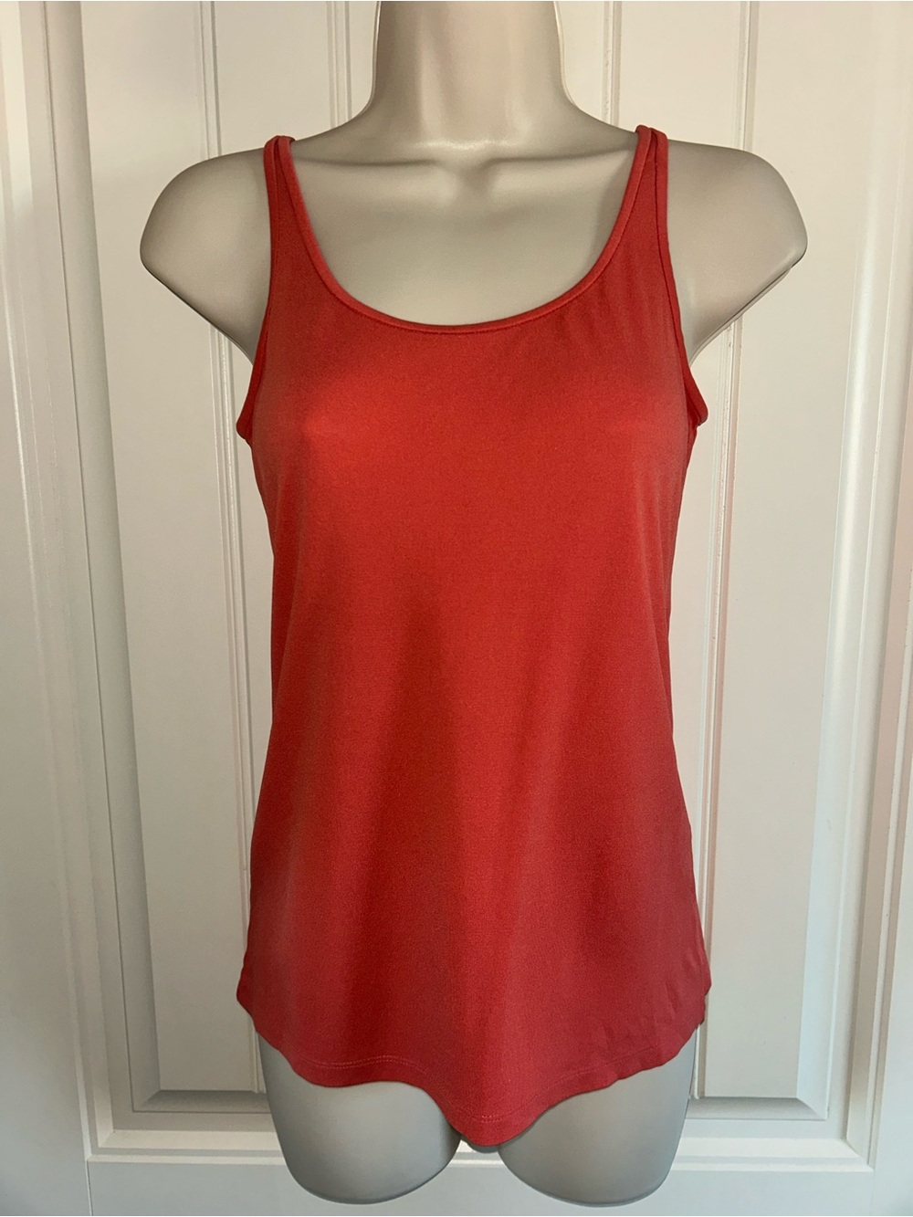NWT Eileen Fisher Burnt Orange 🍁 Scoop Neck Tank 100% Silk Sz XS